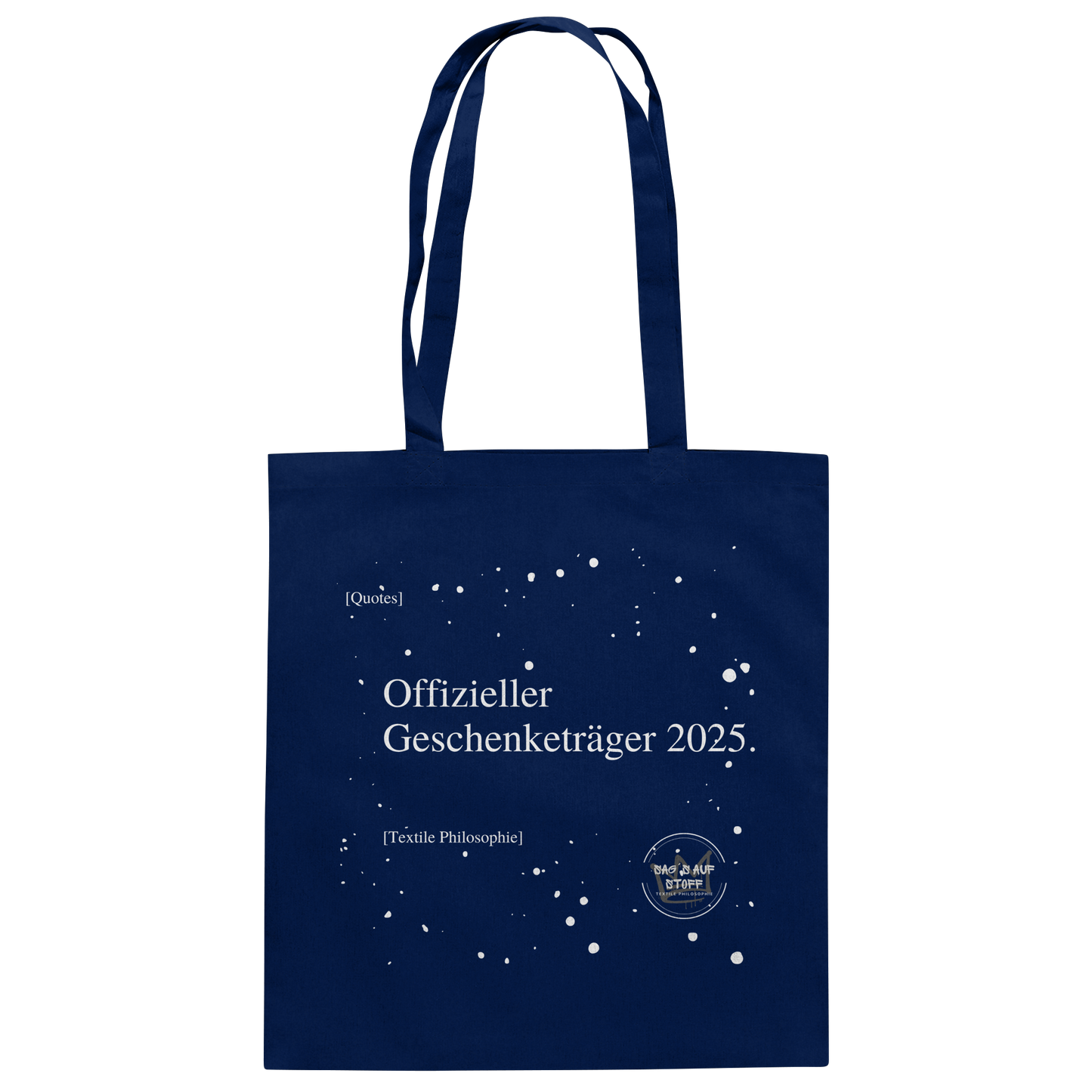 Jutebeutel „Offizieller Geschenketräger 2025“