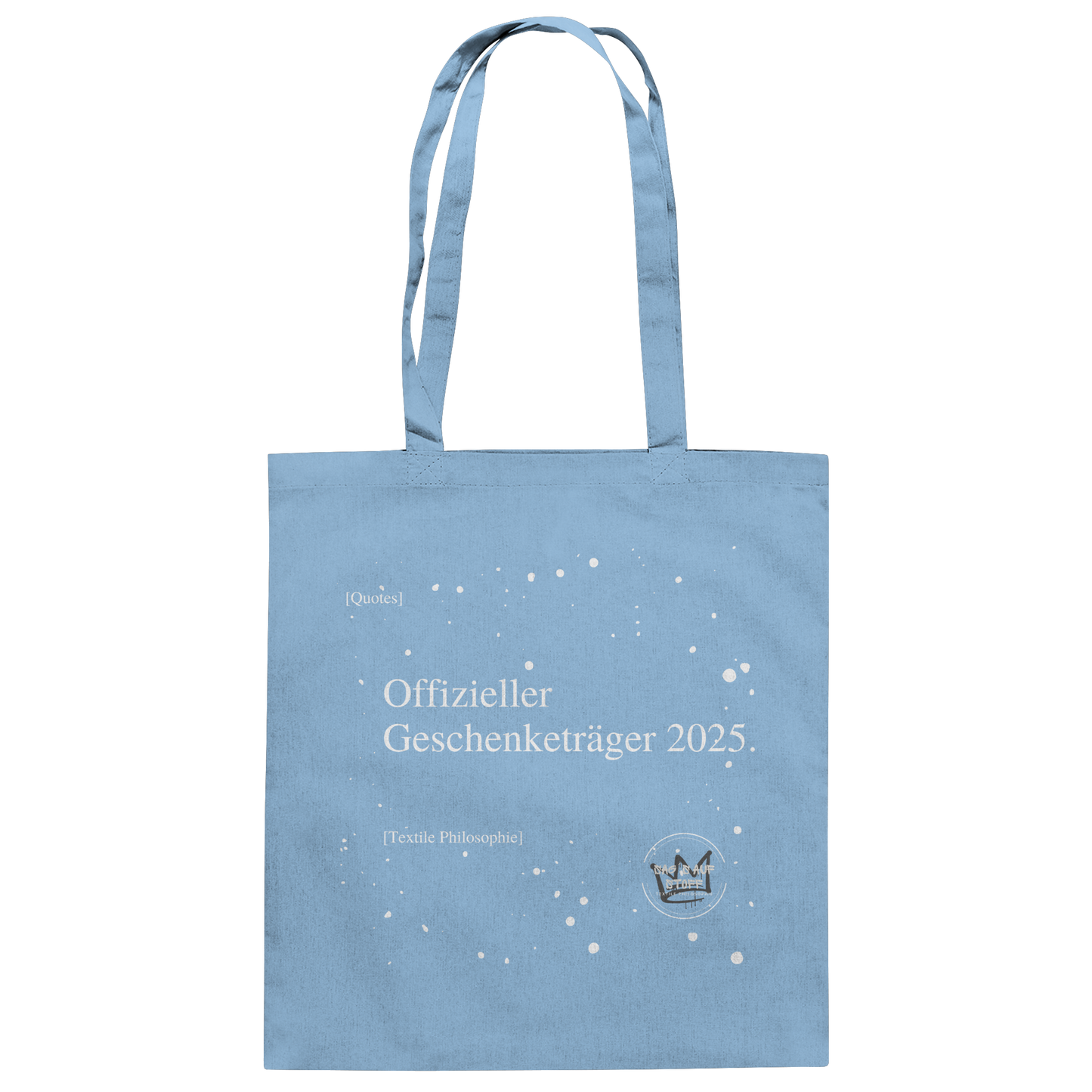 Jutebeutel „Offizieller Geschenketräger 2025“